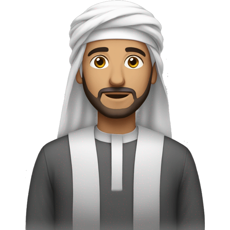 a man arabic with qamis emoji