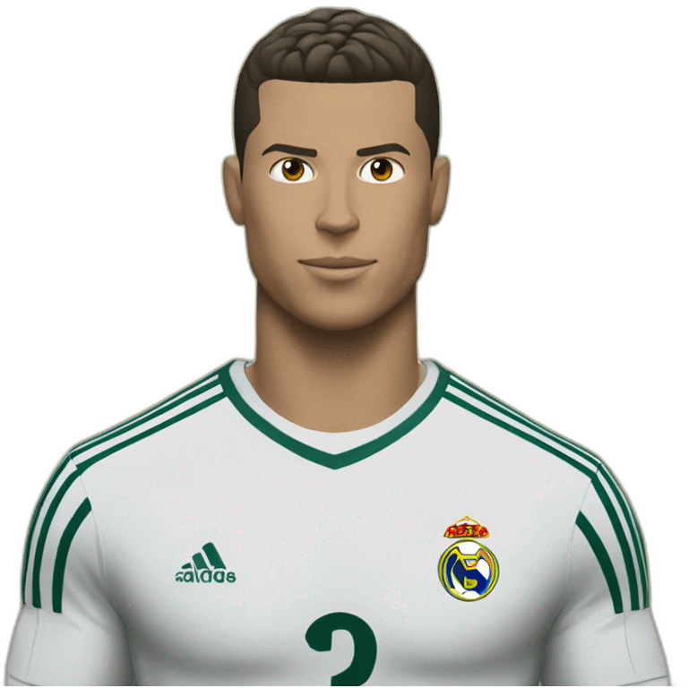 Ronaldo qui tir un ballon emoji