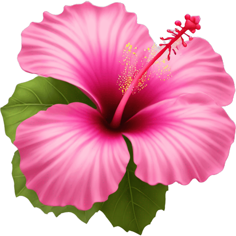 Mystical hibiscus flower pink  emoji