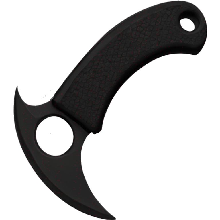 karambit all black emoji