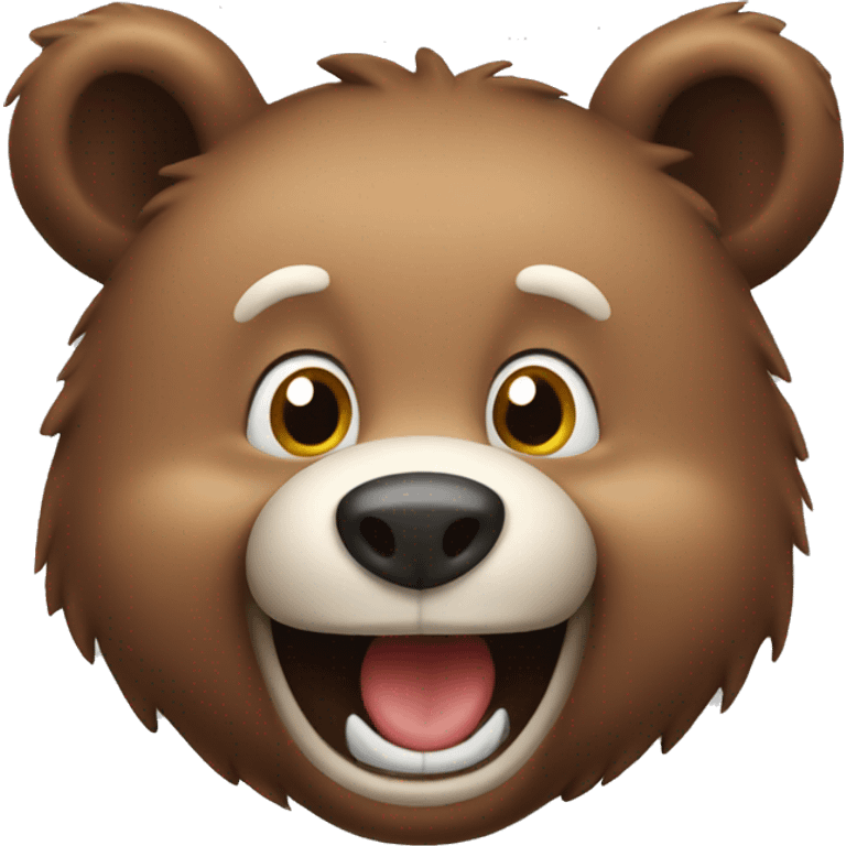 Happy bear  emoji