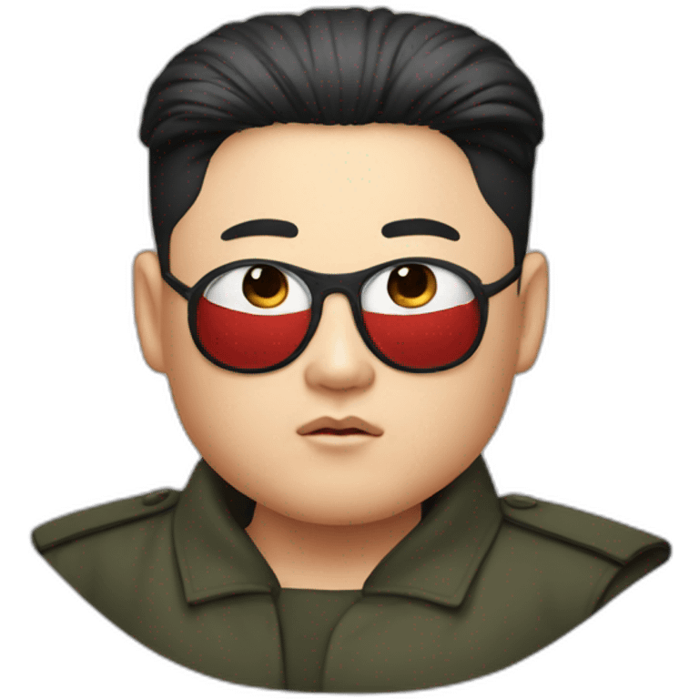 Kim Jong un super hero emoji