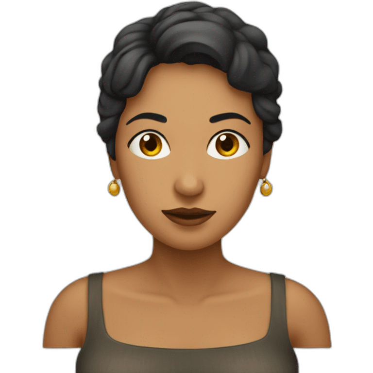 Mujer contenta emoji