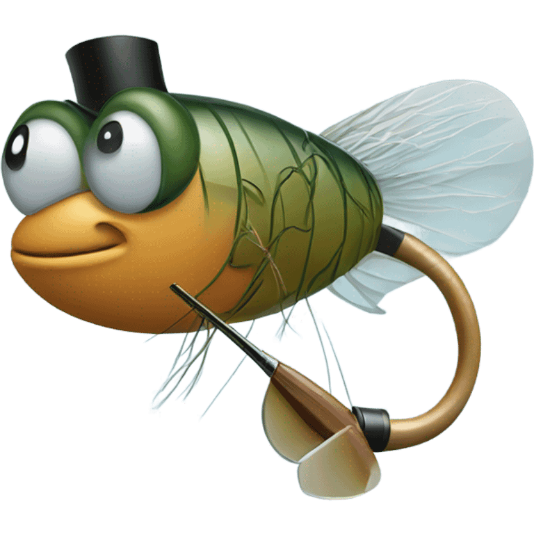 Fly fishing  emoji