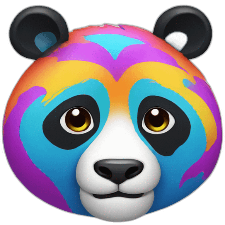 colourful panda emoji