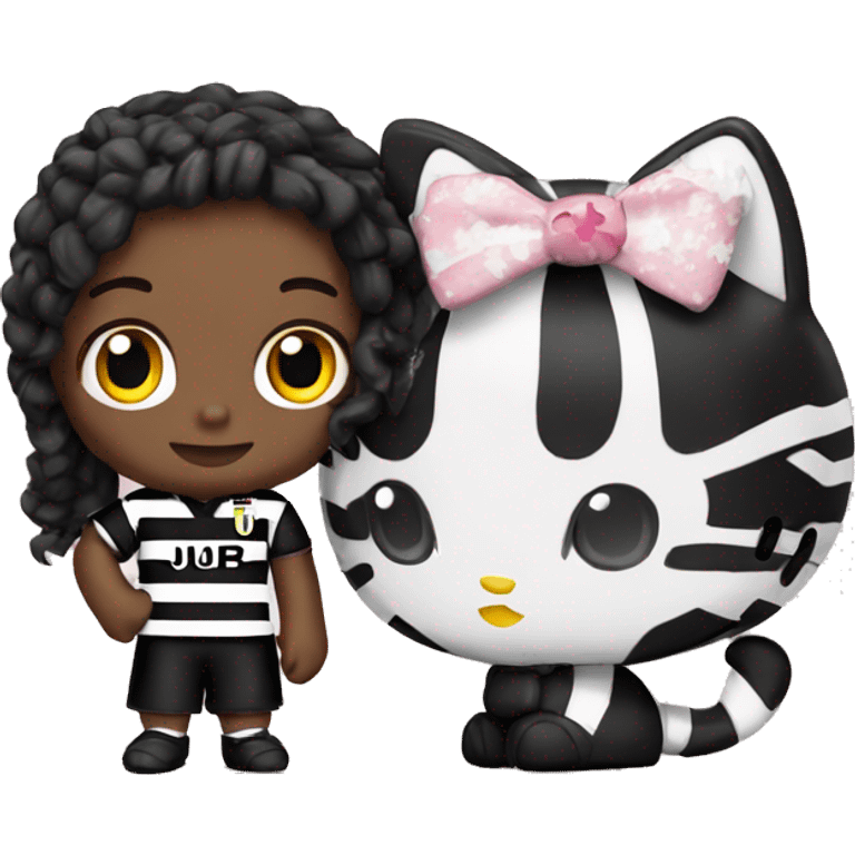 hello kitty with juventus  emoji