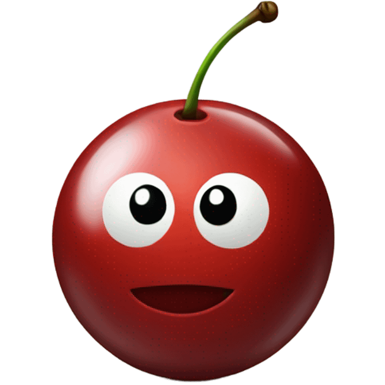 Red cherry 8 ball emoji