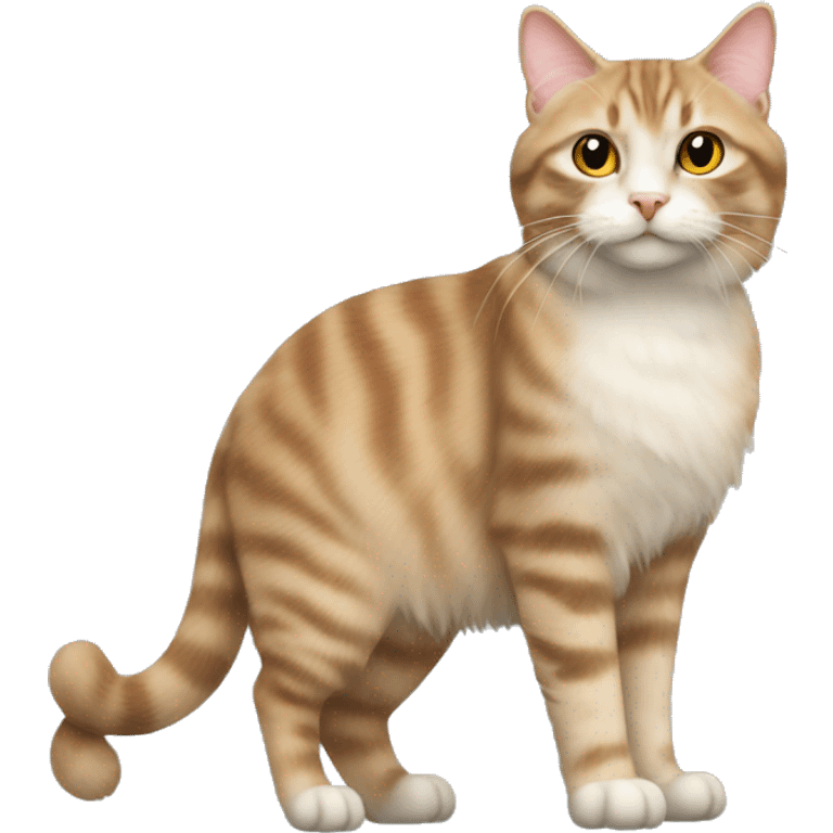 American Bobtail Cat,Semi-long fur cat emoji