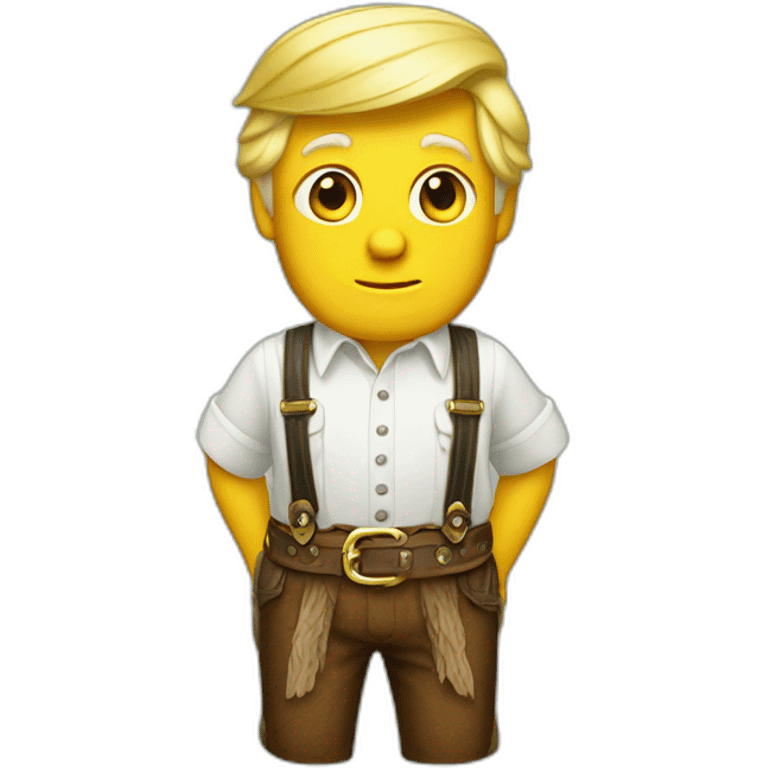 Donald trump in lederhosen emoji