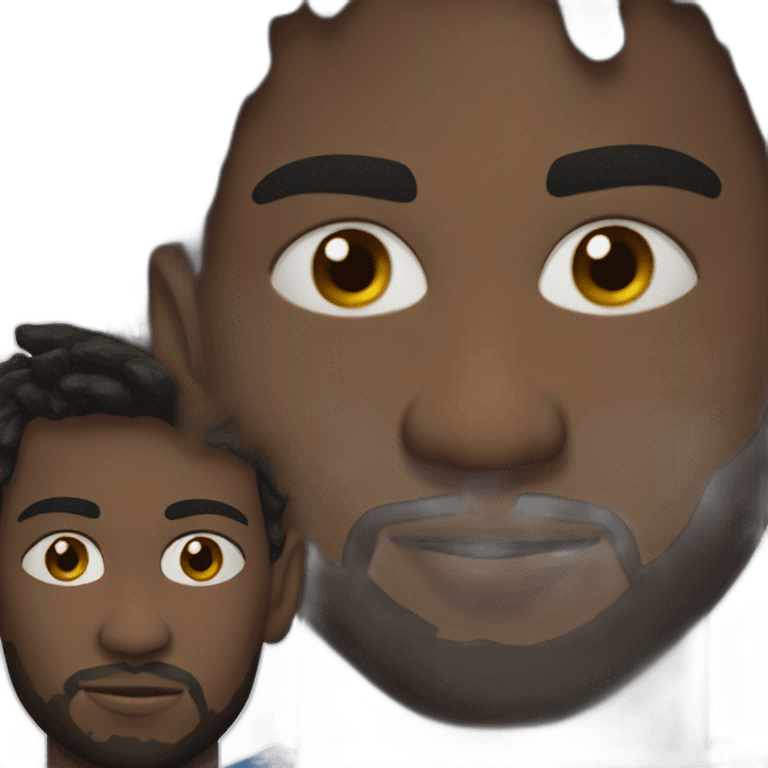 Realistic-black-skin-Messi emoji