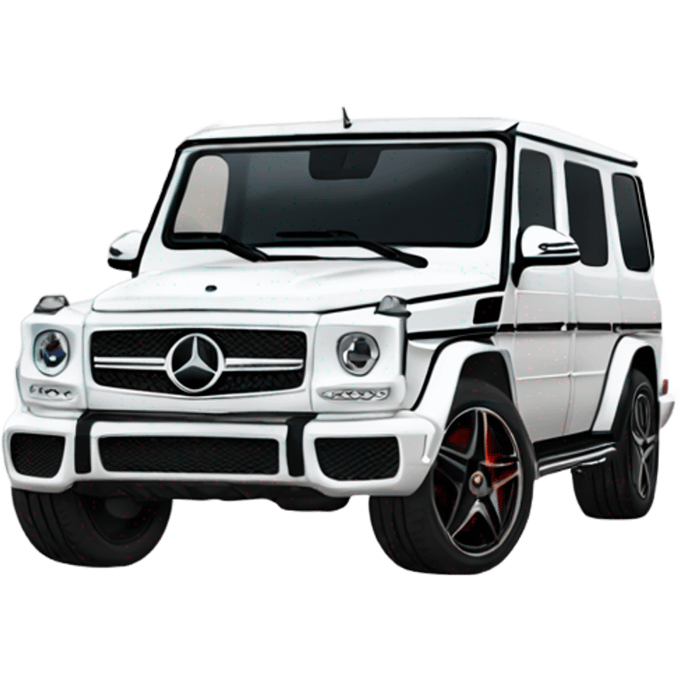 White Mercedes gwagon emoji