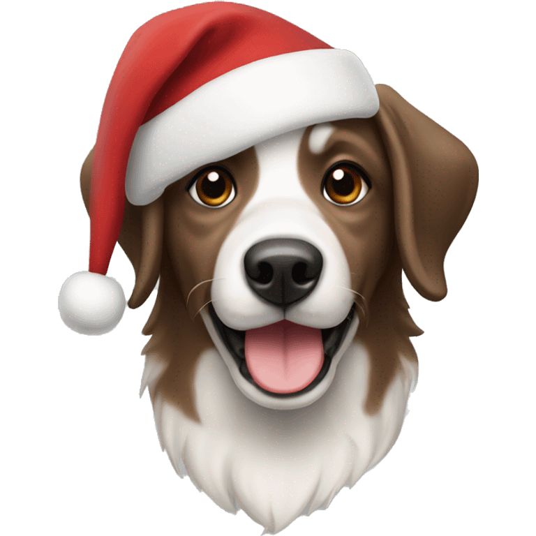 Christmas dog emoji