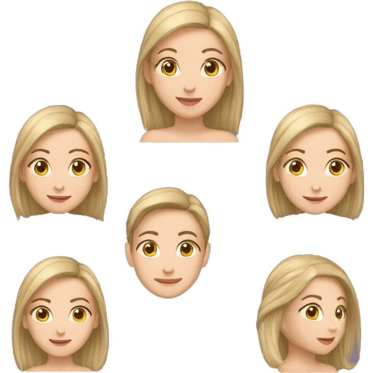 девушка с изумрудными волосами emoji