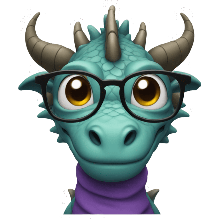 dragon with glasses  emoji