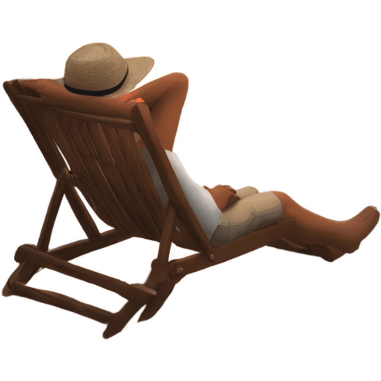 Relaxing in paradise sunset emoji