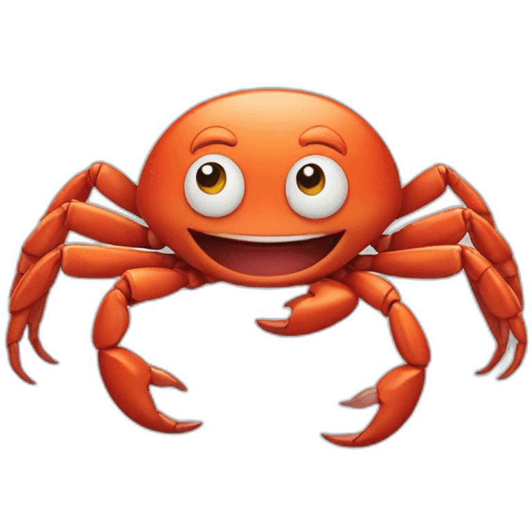 happy crab emoji