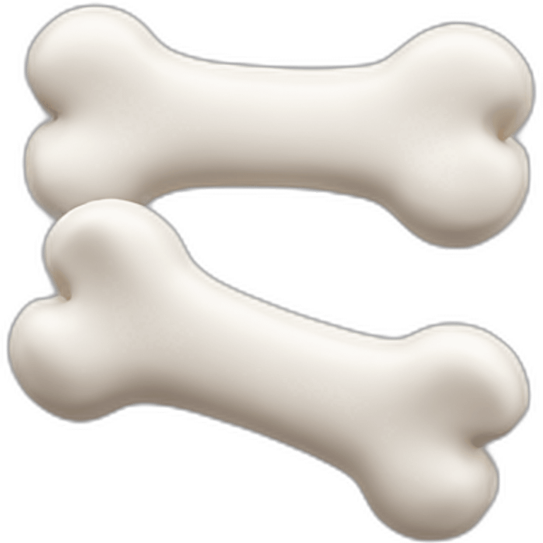 dog bone white emoji