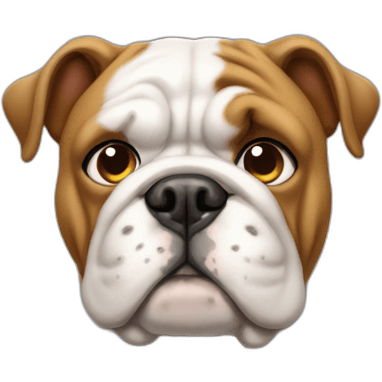 Dog Bulldog full body emoji