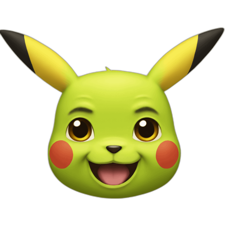 pikachu-with-shrek-face emoji