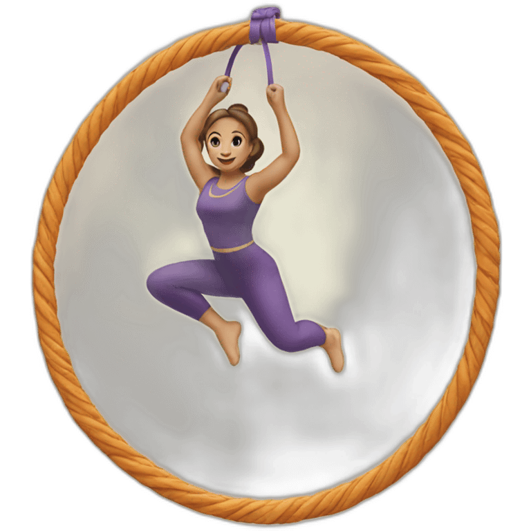 Aerial hoop emoji