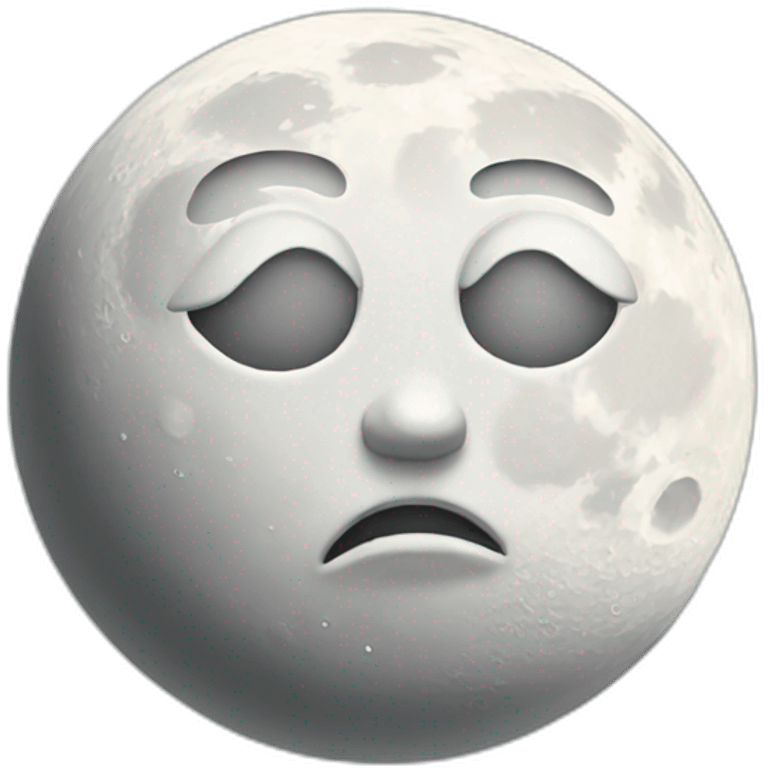 white moon  emoji