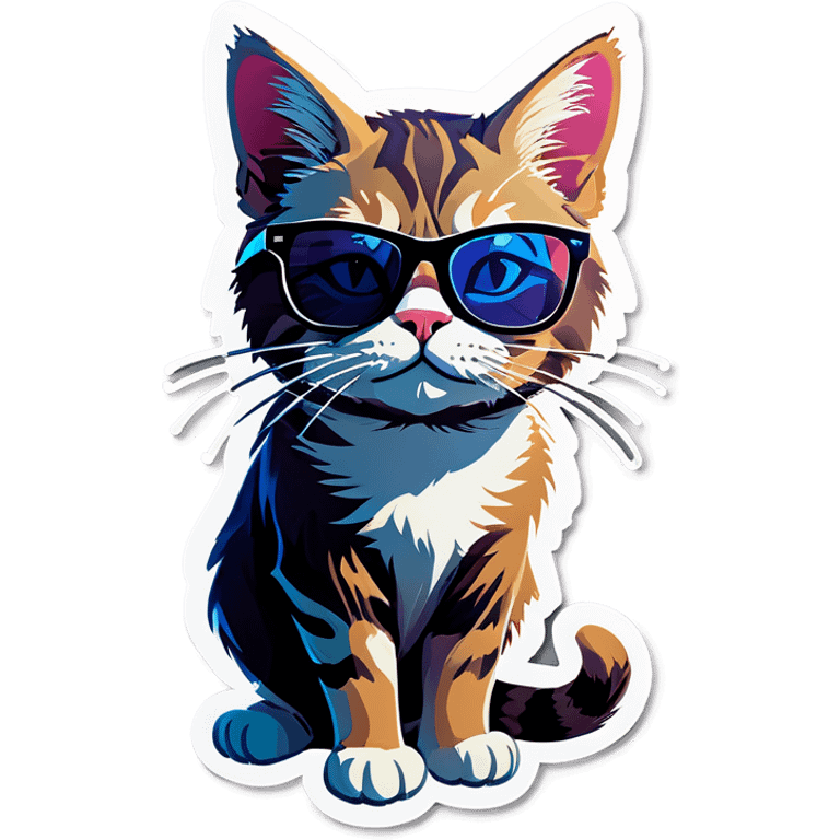 Cat with sunglasses emoji