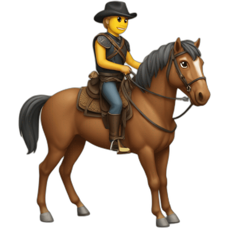 A tortul on a horse emoji