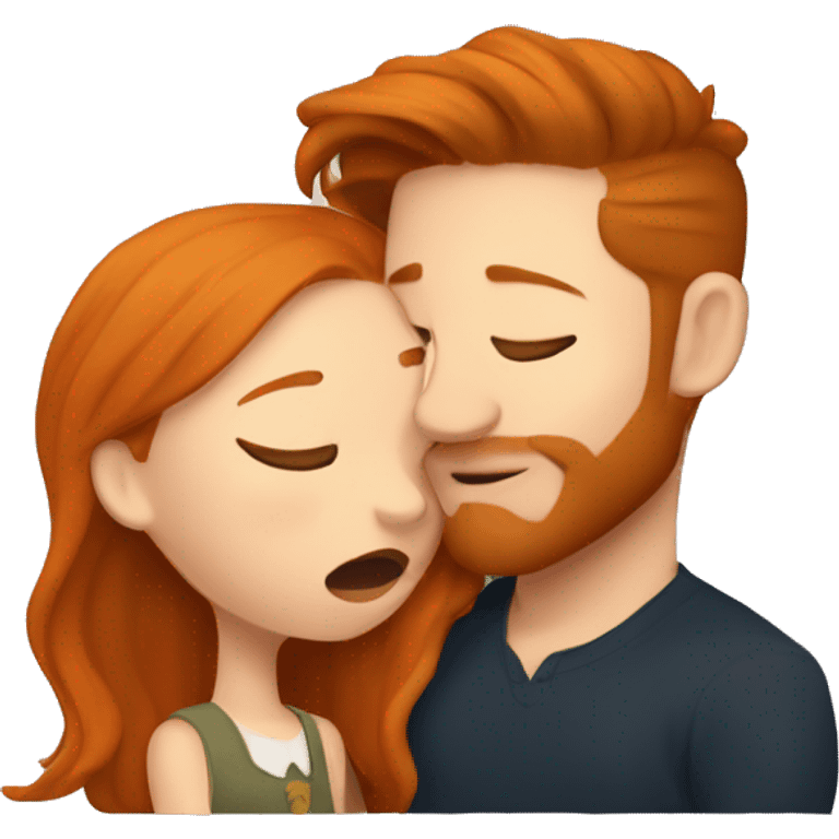 ginger girl kissing tom hardy  emoji