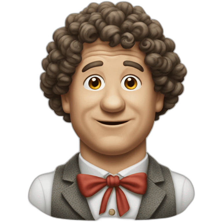 Curly joe of the three stooges emoji