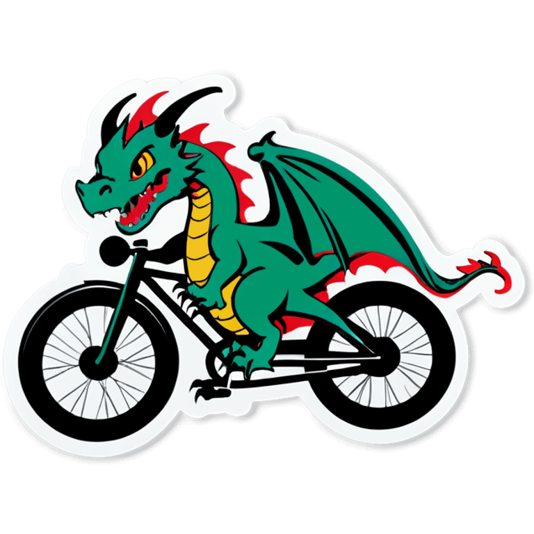 Dragon on a bike emoji