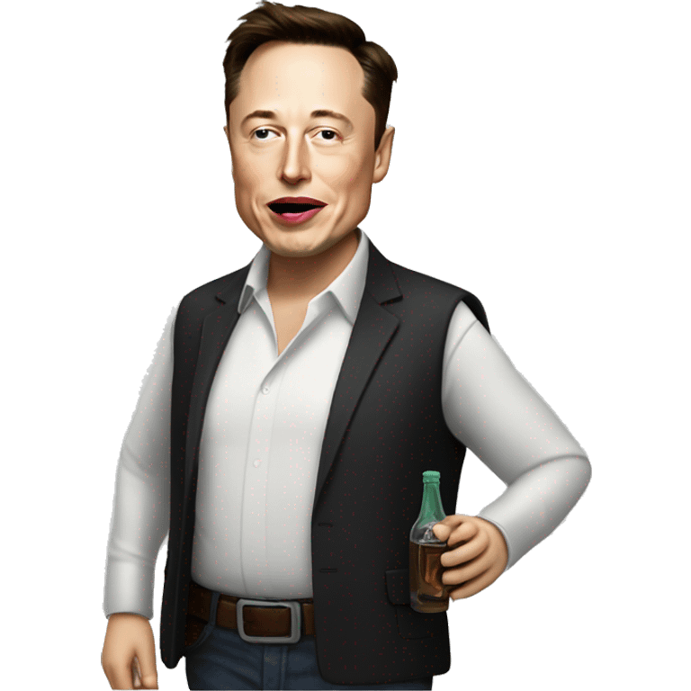 elon musk driking emoji