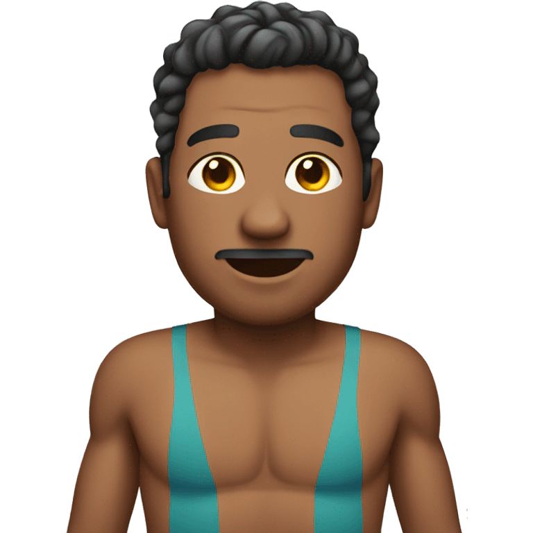 Man wearing swimsuit emoji