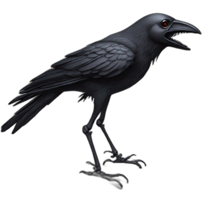 crow-skeleton emoji