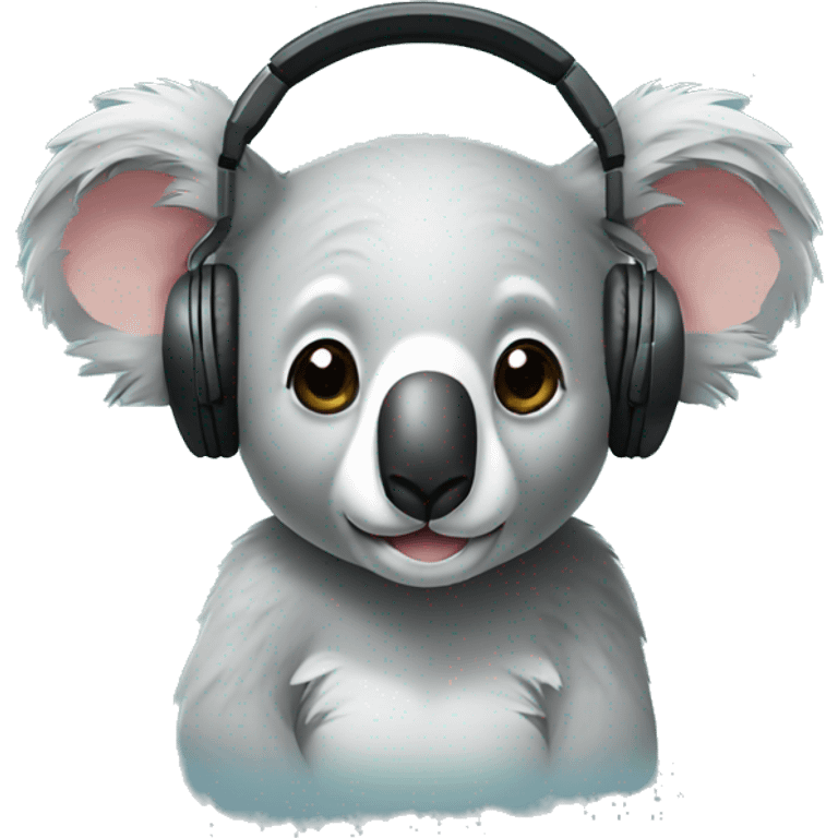 Koala used headphone emoji