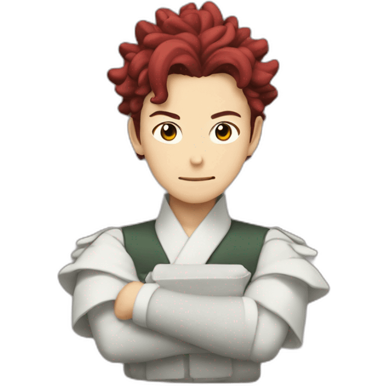 Tanjiro avec sa cicatrice sur le front emoji