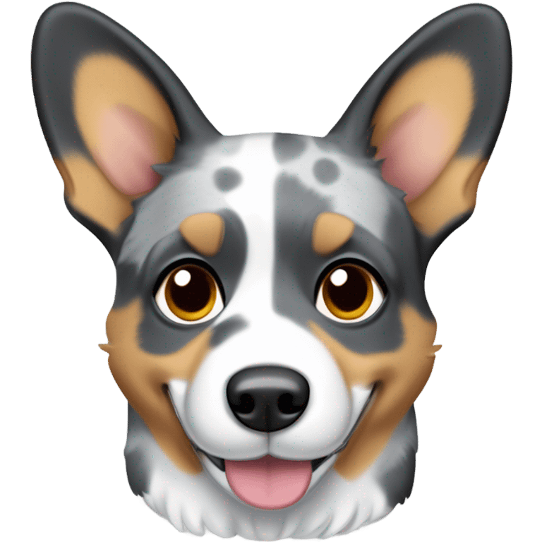 Blue Merle welsh corgi emoji