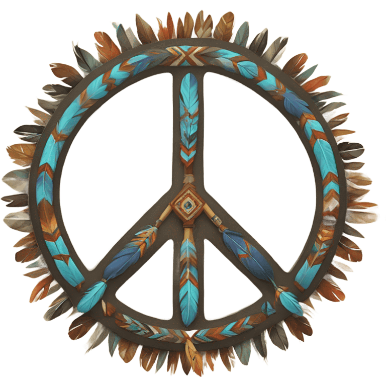 Native American peace sign emoji