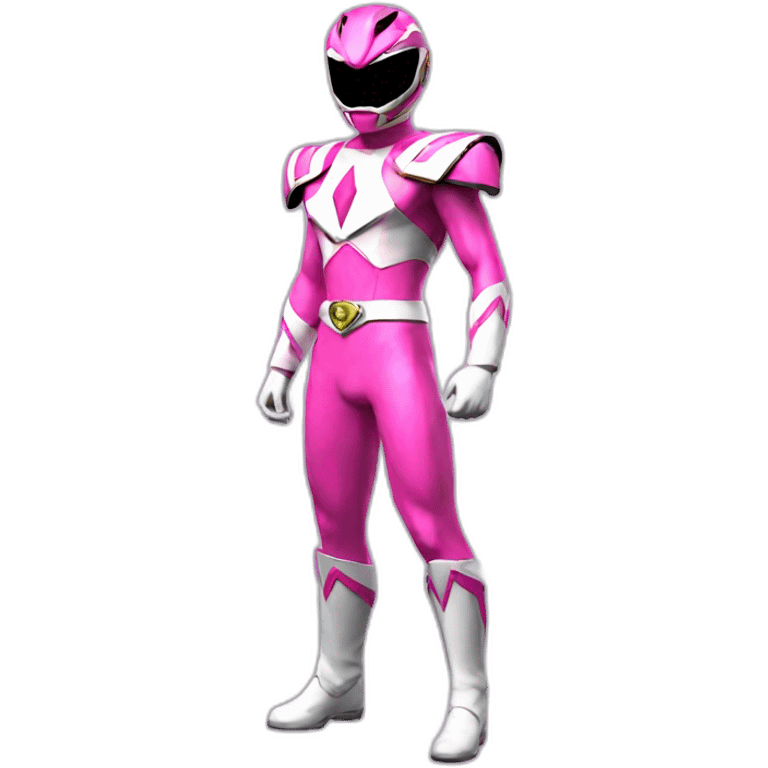 pink power ranger full body emoji