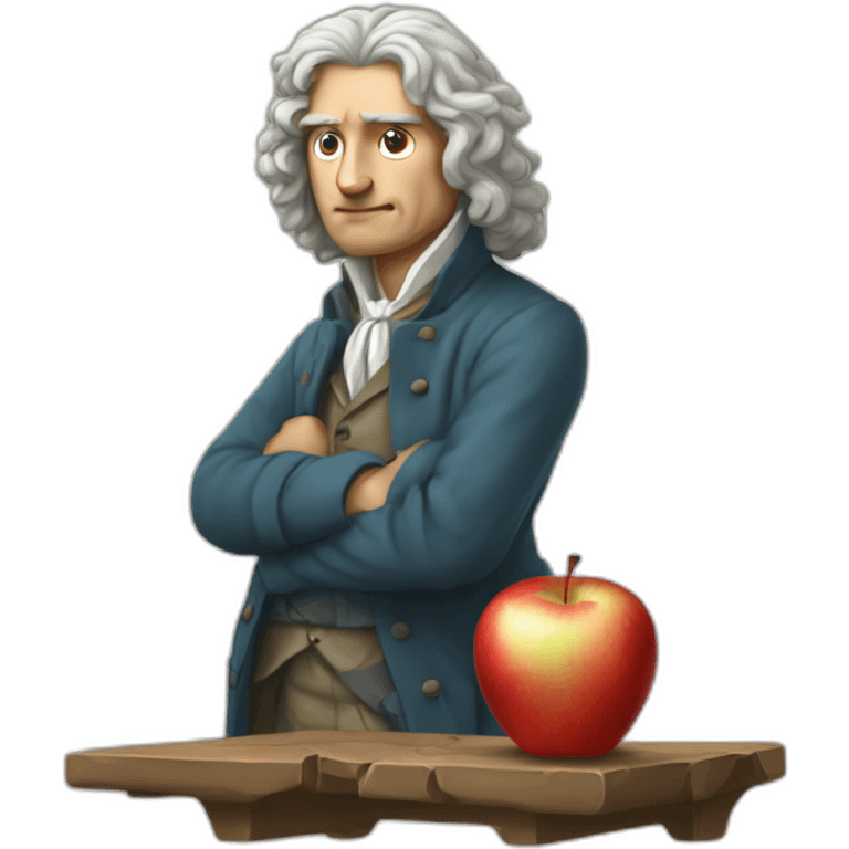 isaac-newton-stricken-apple emoji