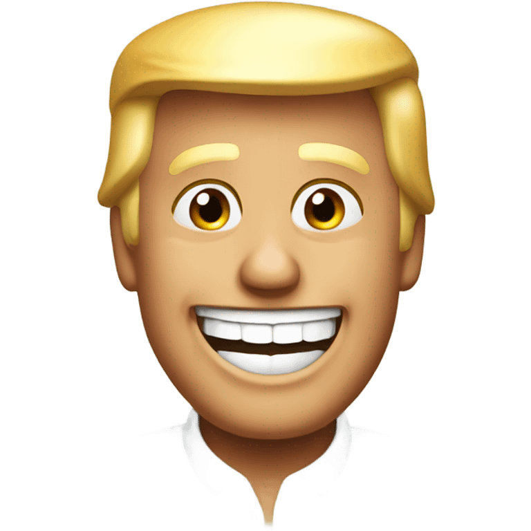 Donald trump smiling cute emoji