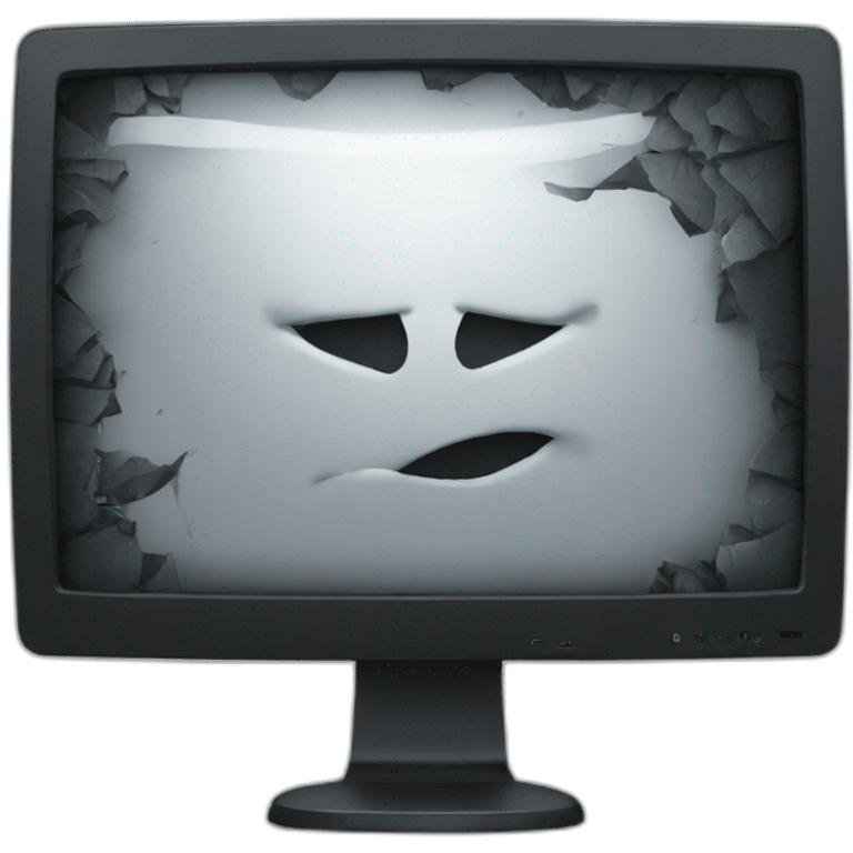 broken monitor emoji