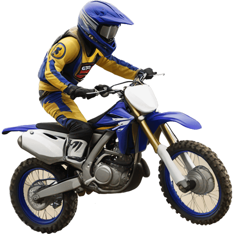 Yamaha Dirt bike wheeling emoji