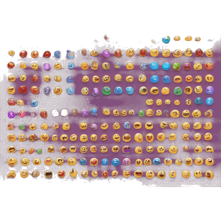 Alphabets and numbers with dazzling colour emoji