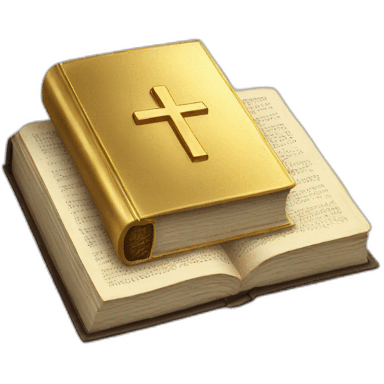 gold bible emoji