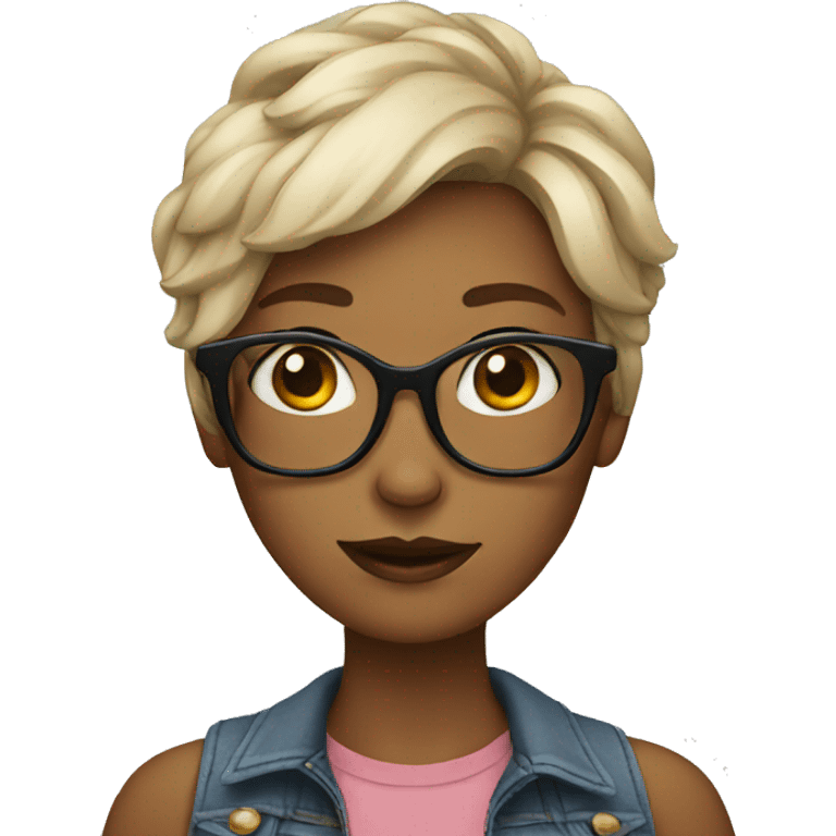 female hipster emoji