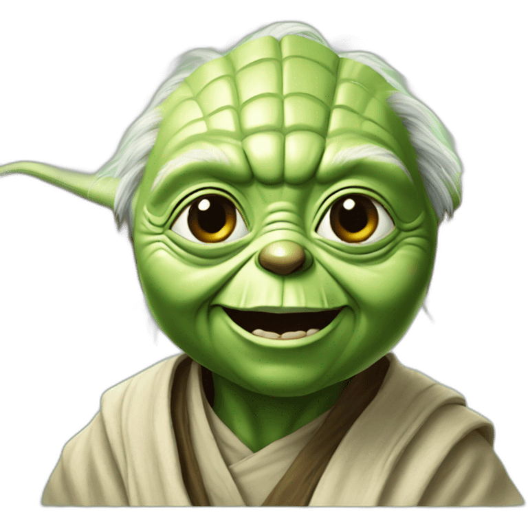 yoda smiles emoji