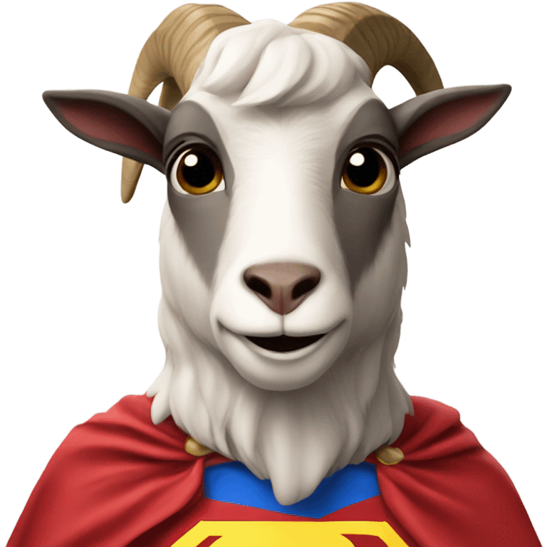 superman goat with cape emoji