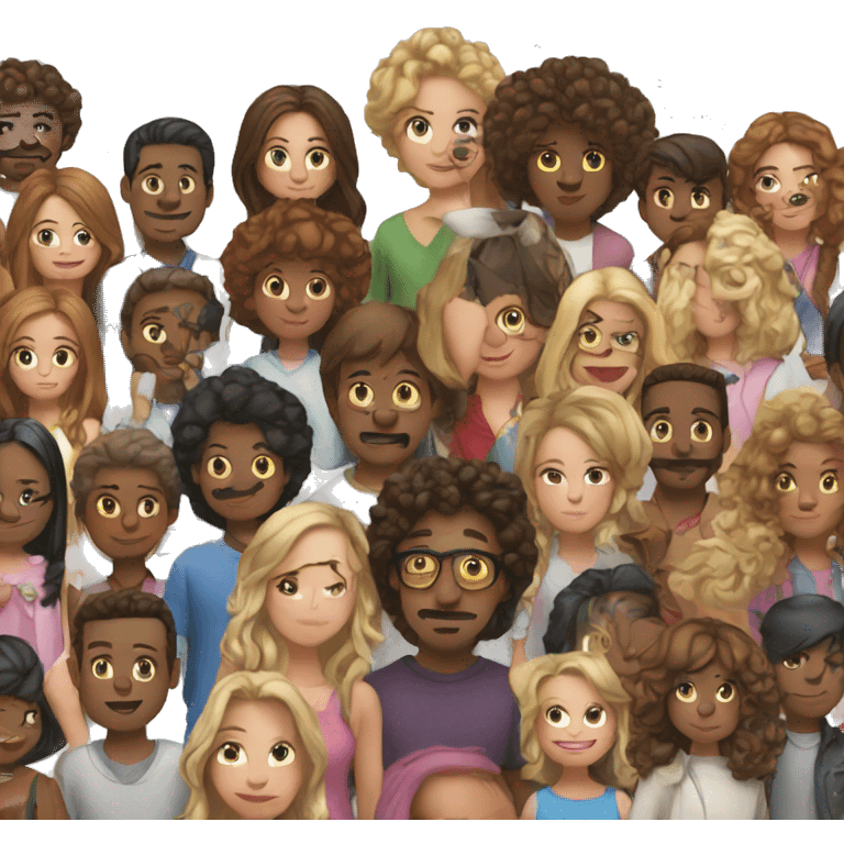 line of people emoji