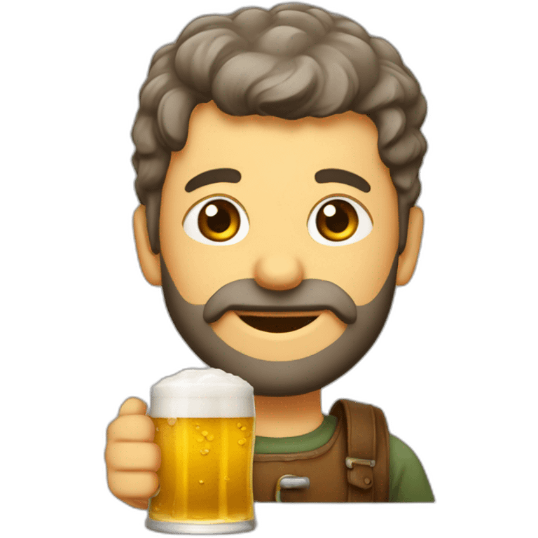 Écrivain qui boit une biere emoji