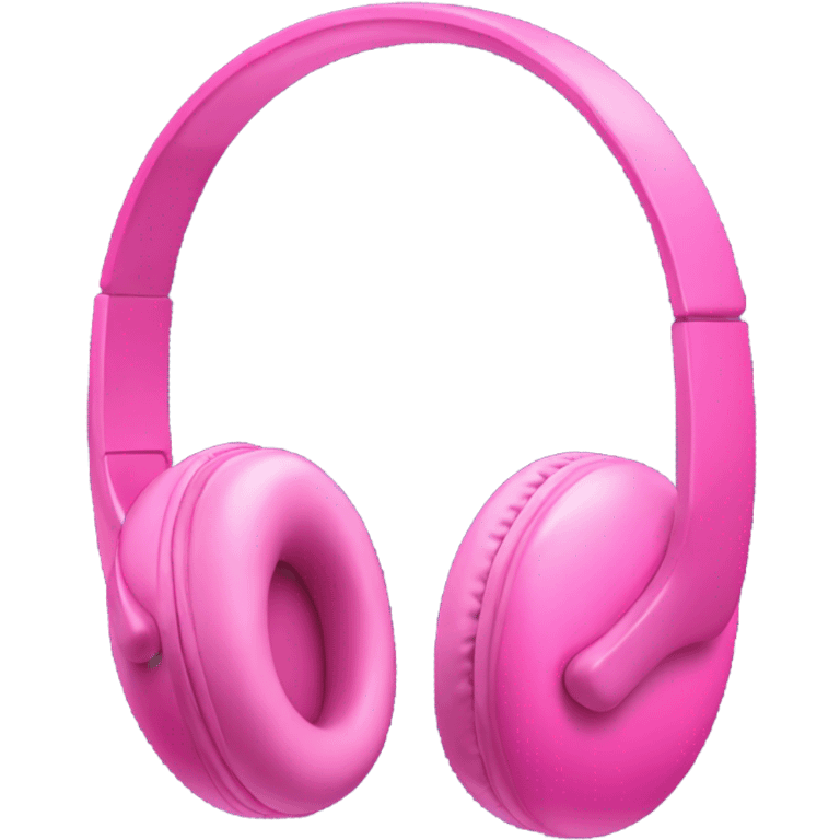 Pink headphones  emoji